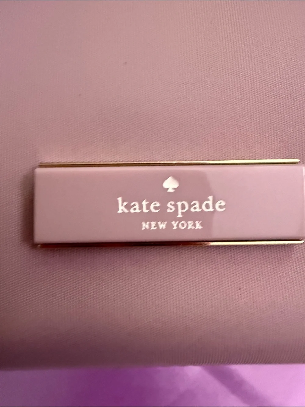kate spade Pink Smooth Zip Cosmetic Case